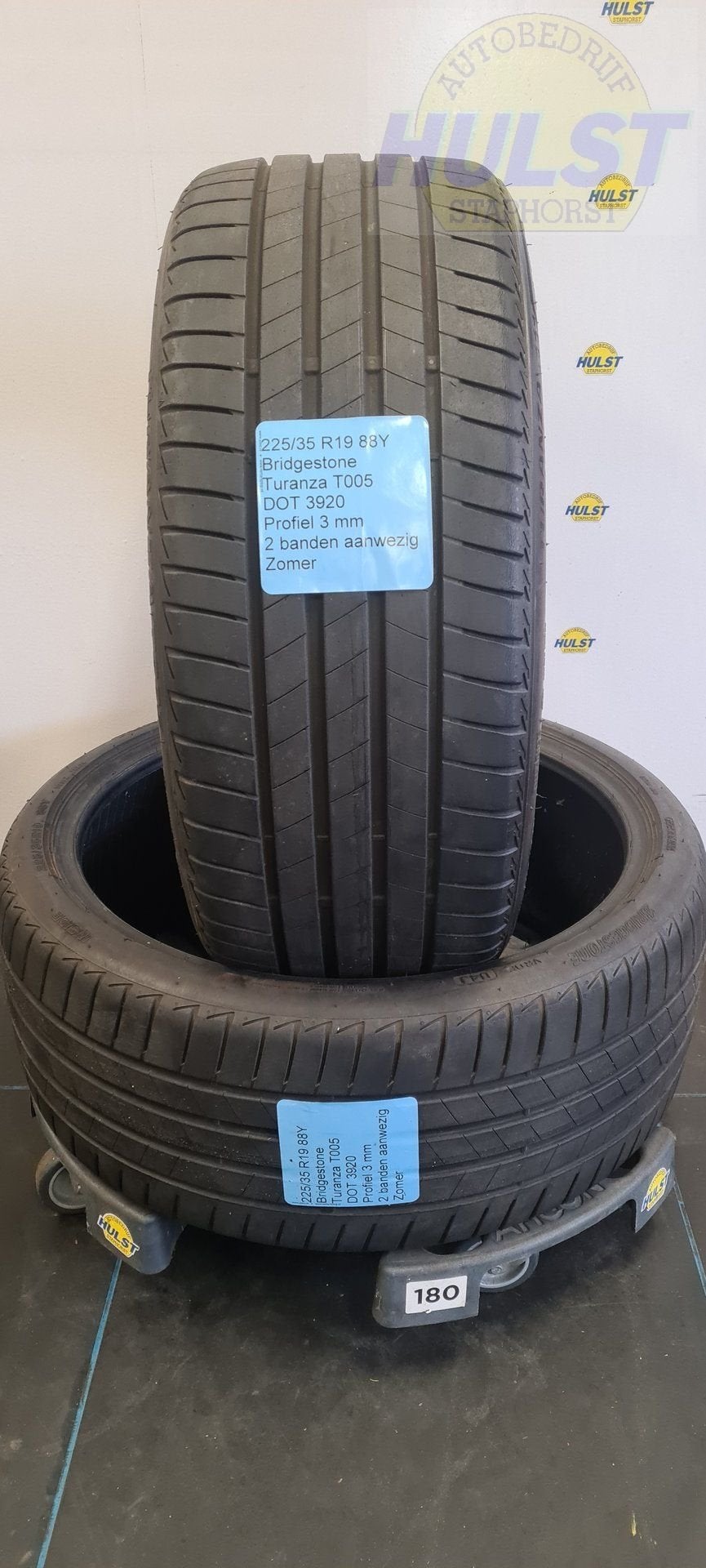 2 gebruikte Bridgestone zomerbanden 255/35 r19 88Y, Auto-onderdelen, Banden en Velgen, Gebruikt, -, -, Band(en)