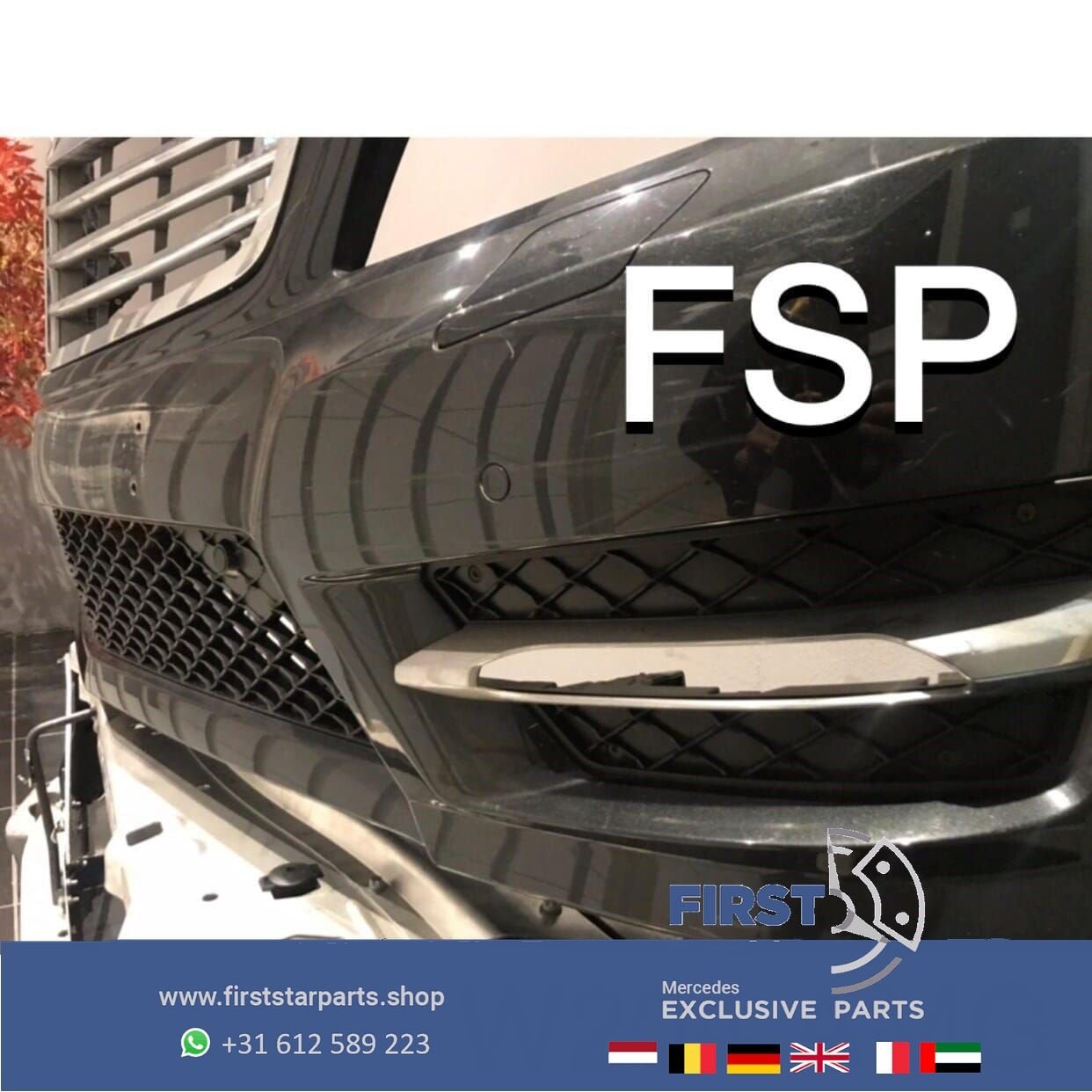W204 C204 Mercedes C Klasse FACELIFT AMG VOORBUMPER COMPLEET, Utilisé, -, Avant, -
