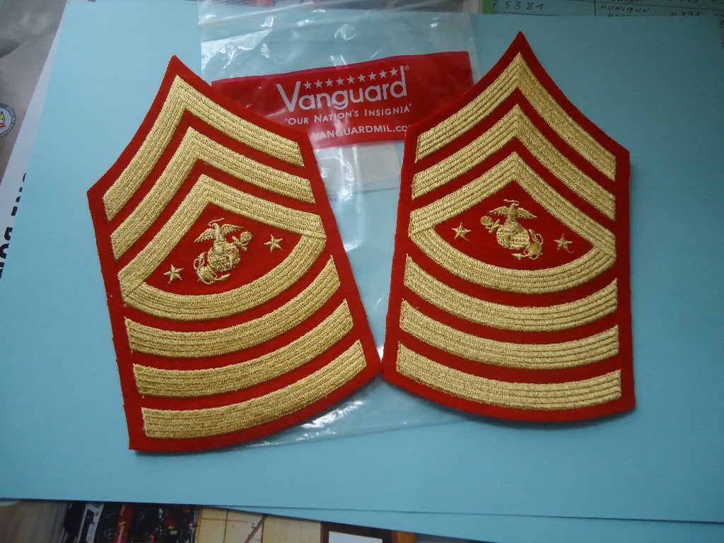 grade sgt major of the marines, Collections, Enlèvement ou Envoi, Marine, Emblème ou Badge