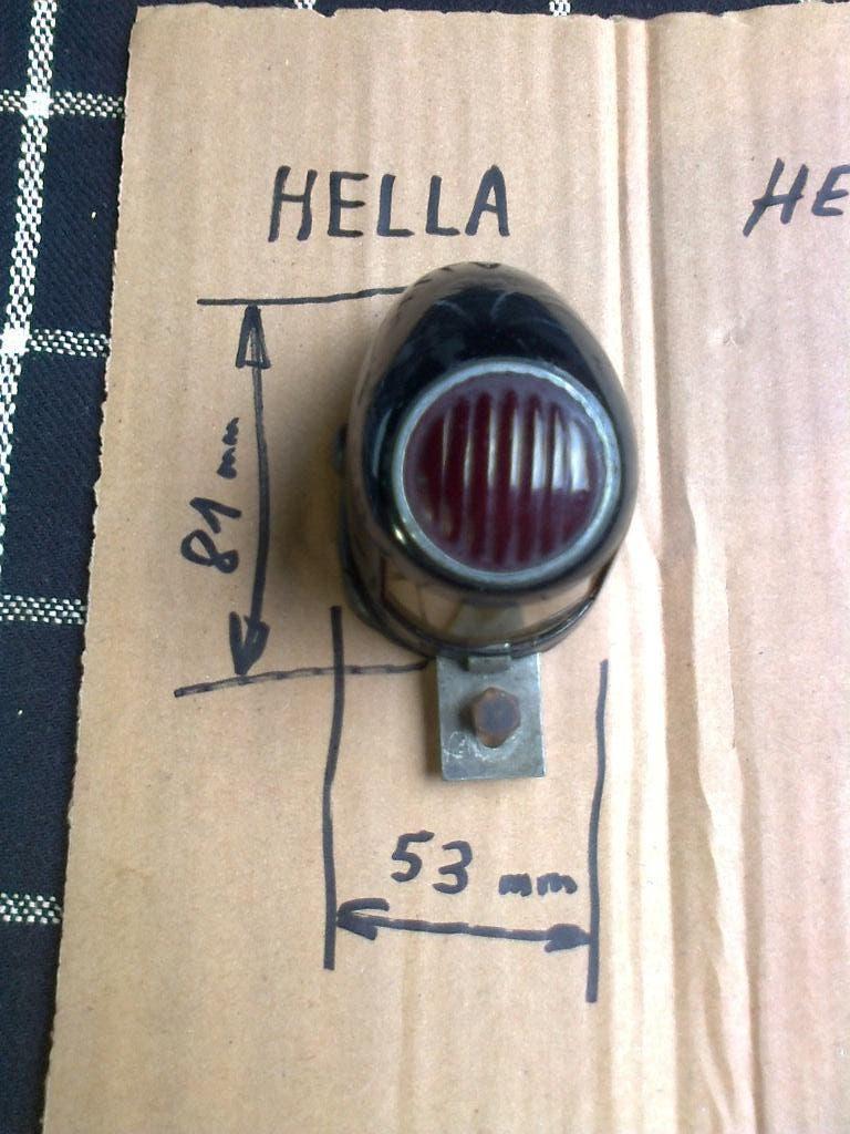 Éclairage arrière de moto Hella, Motos, Enlèvement ou Envoi, Utilisé