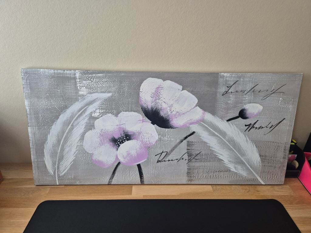 Peinture sur toile 90 x 40 cm, Moins de 50 cm, Enlèvement, Utilisé, Peinture
