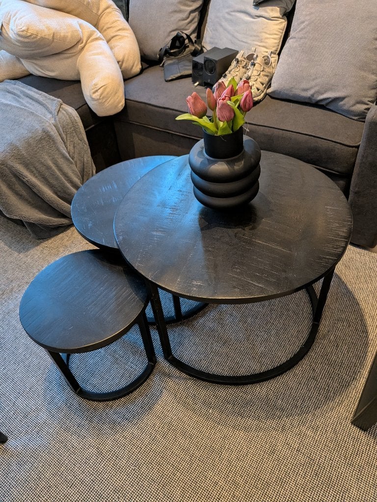 salontafel, Huis en Inrichting, Ophalen, Gebruikt, Ovaal, Teakhout