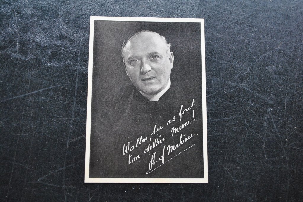 Carte postale Propagande Wallonne de Courcelles Abbé MAHIEU, Enlèvement ou Envoi, Autres, Autres types