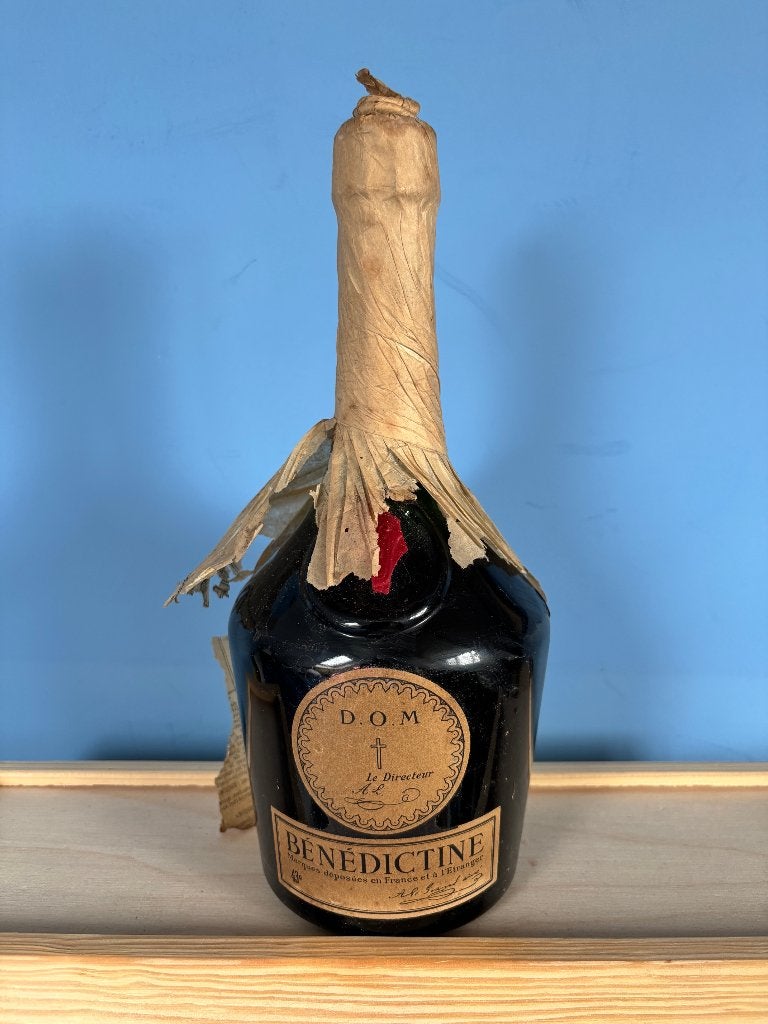 DOM Benedictine likeur uit de jaren 50, Normandië, Frankrijk, Collections, Vins, Enlèvement ou Envoi, France, Autres types