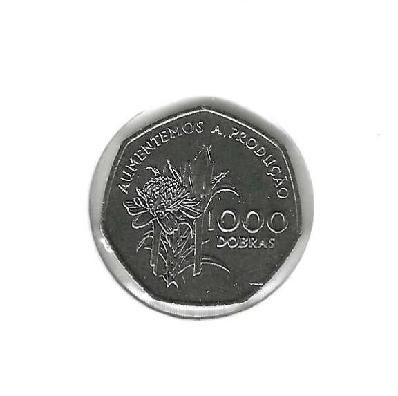 Saint Thomas & Prince, 1000 Dobras 1997, F.A.O., Timbres & Monnaies, Monnaies | Afrique, Enlèvement ou Envoi, Autres pays, Monnaie en vrac