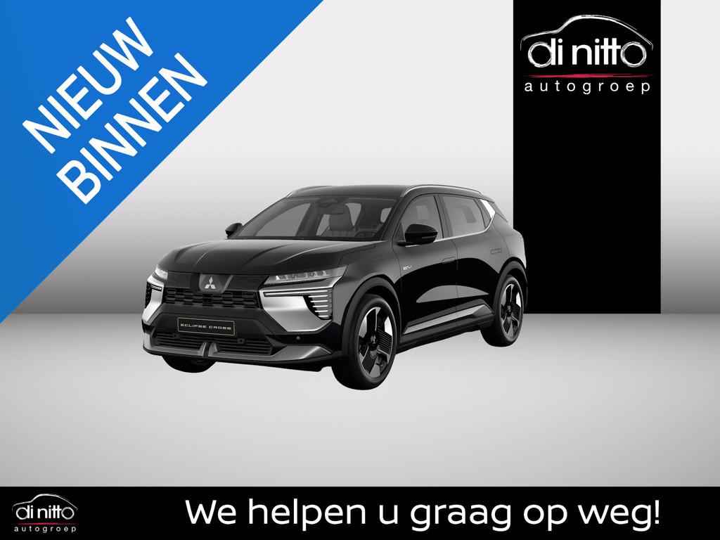 Mitsubishi Eclipse Cross Intense 87 kWh, Auto's, Eclipse Cross, Zwart, Leder en Stof, Zwart