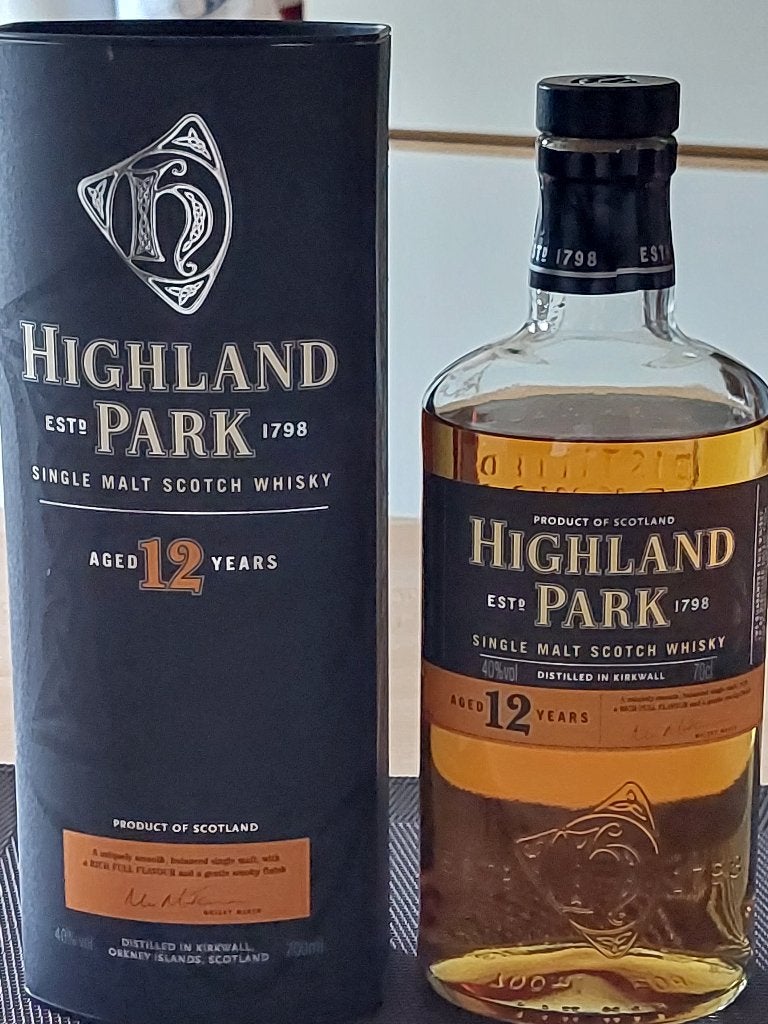 Highland Park-Scotch Whisky-single malt-12 jaar-70cl-geopend, Ophalen of Verzenden, Zo goed als nieuw, Overige gebieden, Overige typen