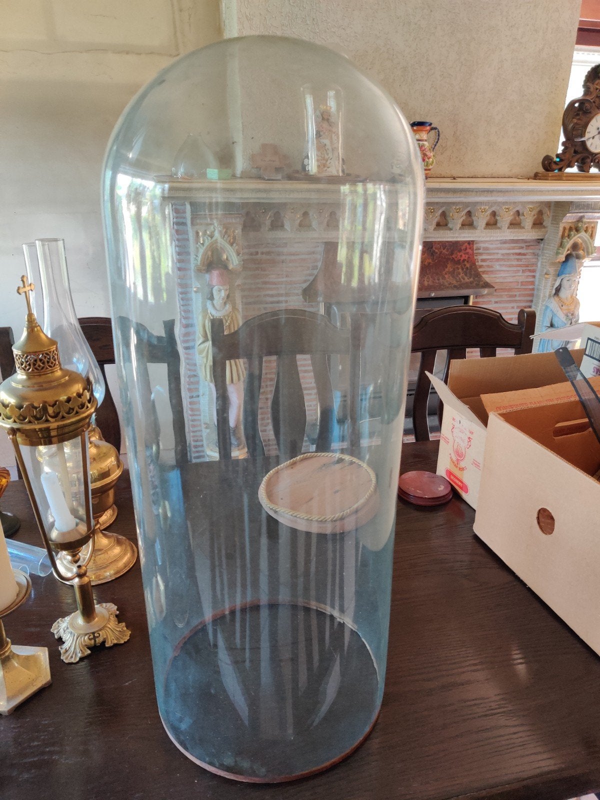 Grote glazen stolp .30 cm diam., Ophalen
