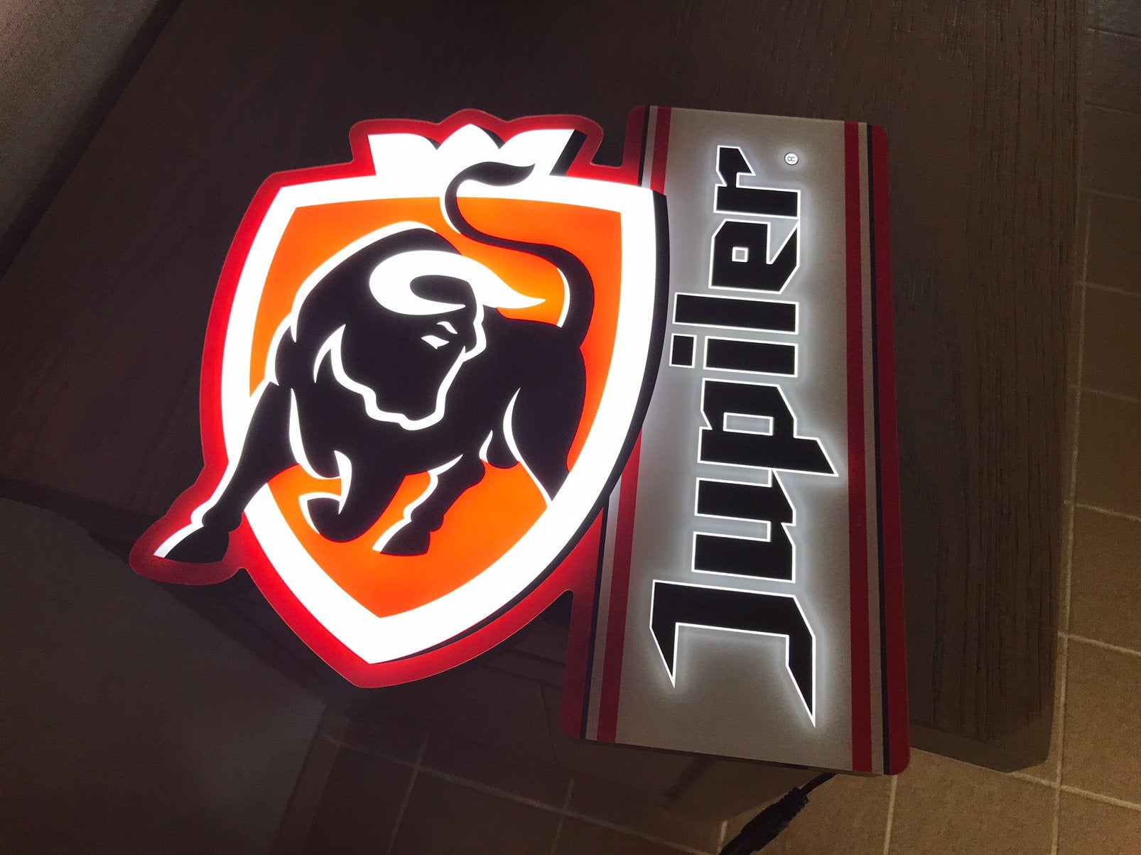 Publicité LED pour la bière Jupiler, Collections, Enlèvement ou Envoi, Comme neuf, Table lumineuse ou lampe (néon)