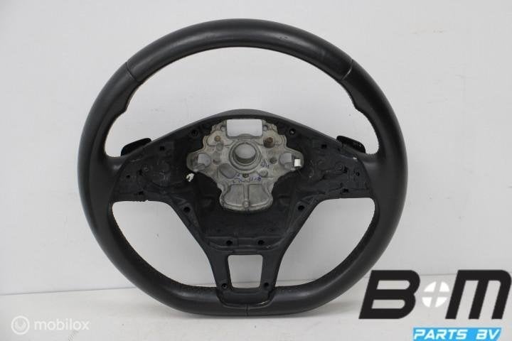 Leder stuur met flippers VW Golf 7 5G0419091, Gebruikt