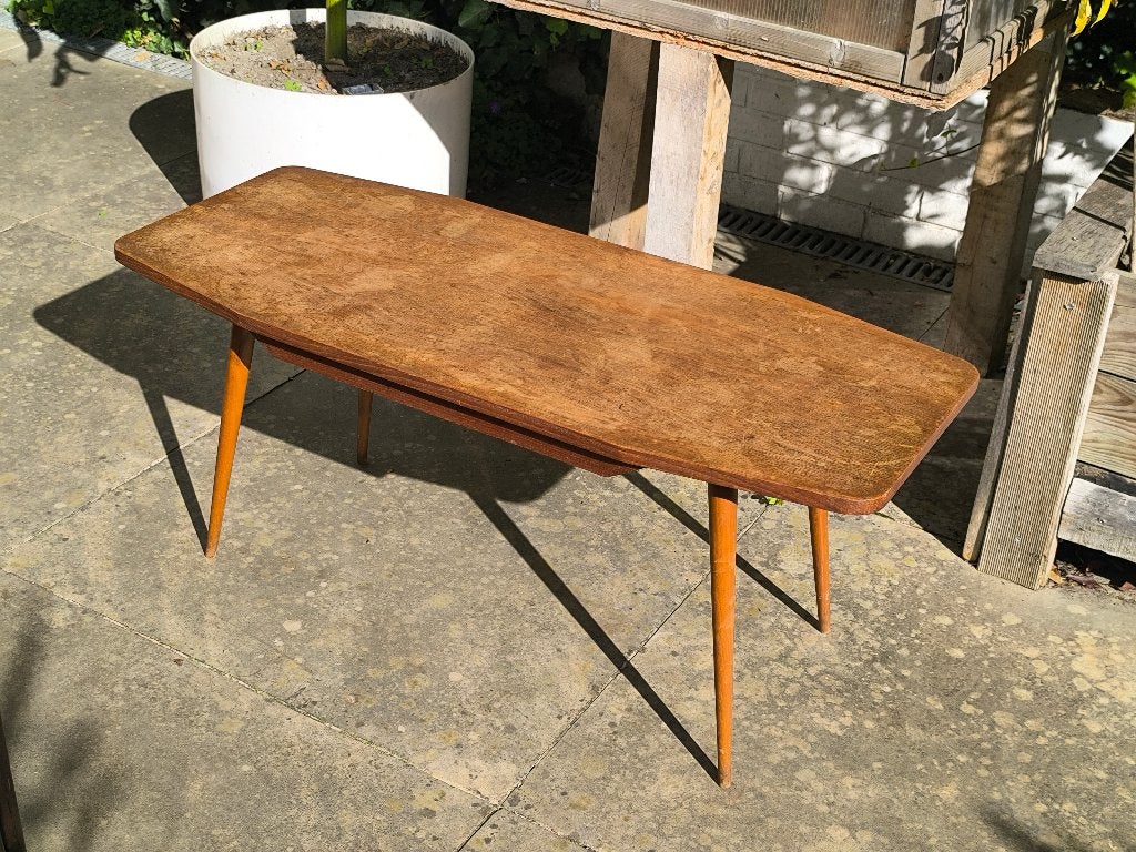 Vintage 1970 teak houten woonkamer/salontafel, mid-century, Ophalen