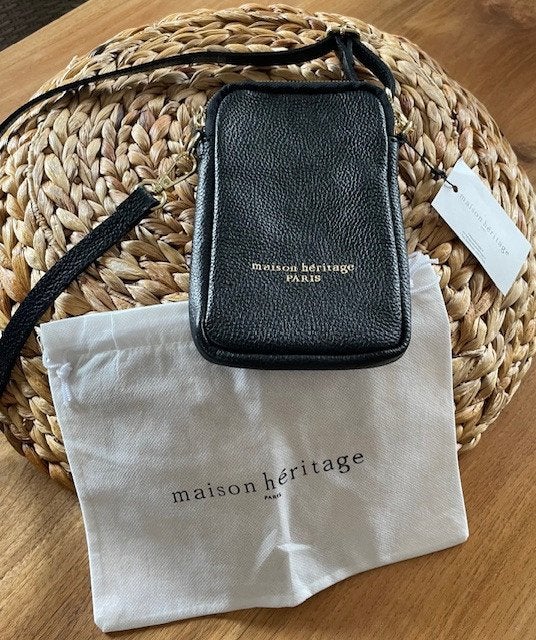 sac cuir maison héritage, Handtassen en Accessoires, Tassen | Schoudertassen, Overige merken, Zwart, Nieuw, Ophalen of Verzenden