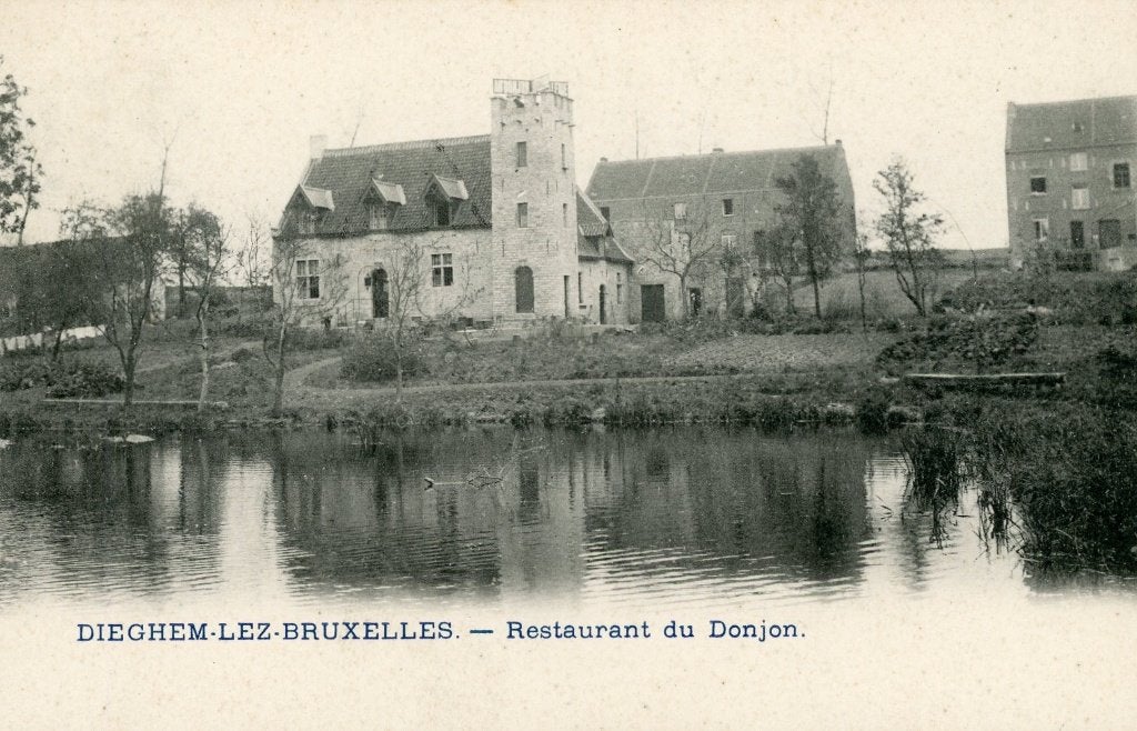 postkaart - De Donjon te Diegem, Verzenden
