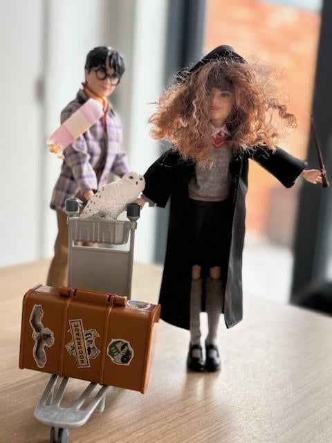 Harry Potter en Hermelien  Platform 9 3/4 Scene, Ophalen, Zo goed als nieuw, Overige typen