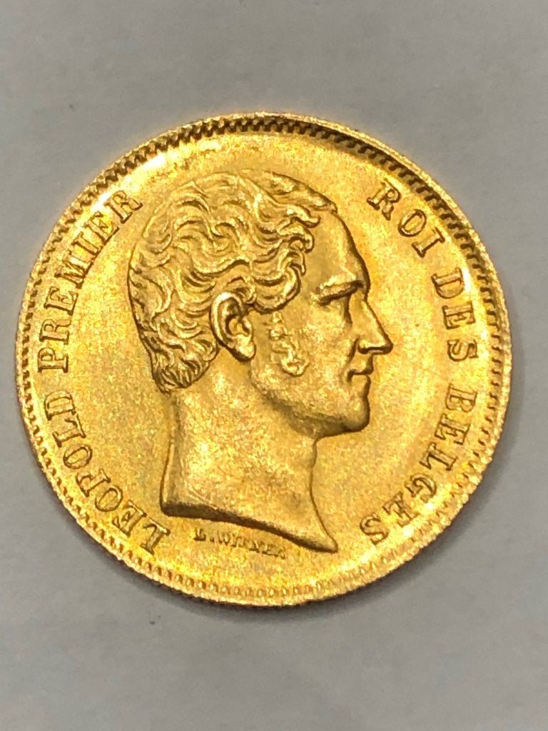 Munt goud België 25 FR Leop I jaar 1848 kwaliteit zeldzaam, Ophalen, Goud, Losse munt, Goud