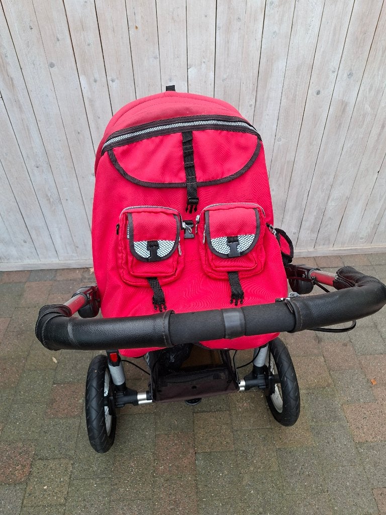 Buggy quinny rood, Ophalen, Gebruikt, Quinny, Regenhoes
