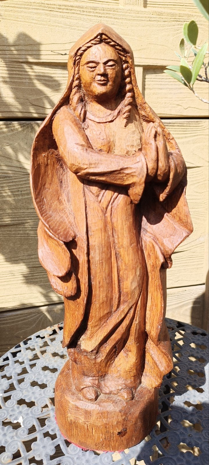 statue de Marie en bois antique religion, Antiquités & Art, Enlèvement ou Envoi