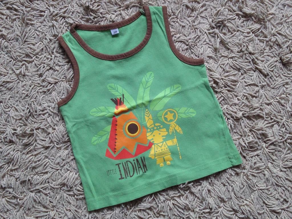 ★ M92 - onderhemd indianen, Kinderen en Baby's, Ophalen of Verzenden, Gebruikt, Jongen, Shirt of Longsleeve