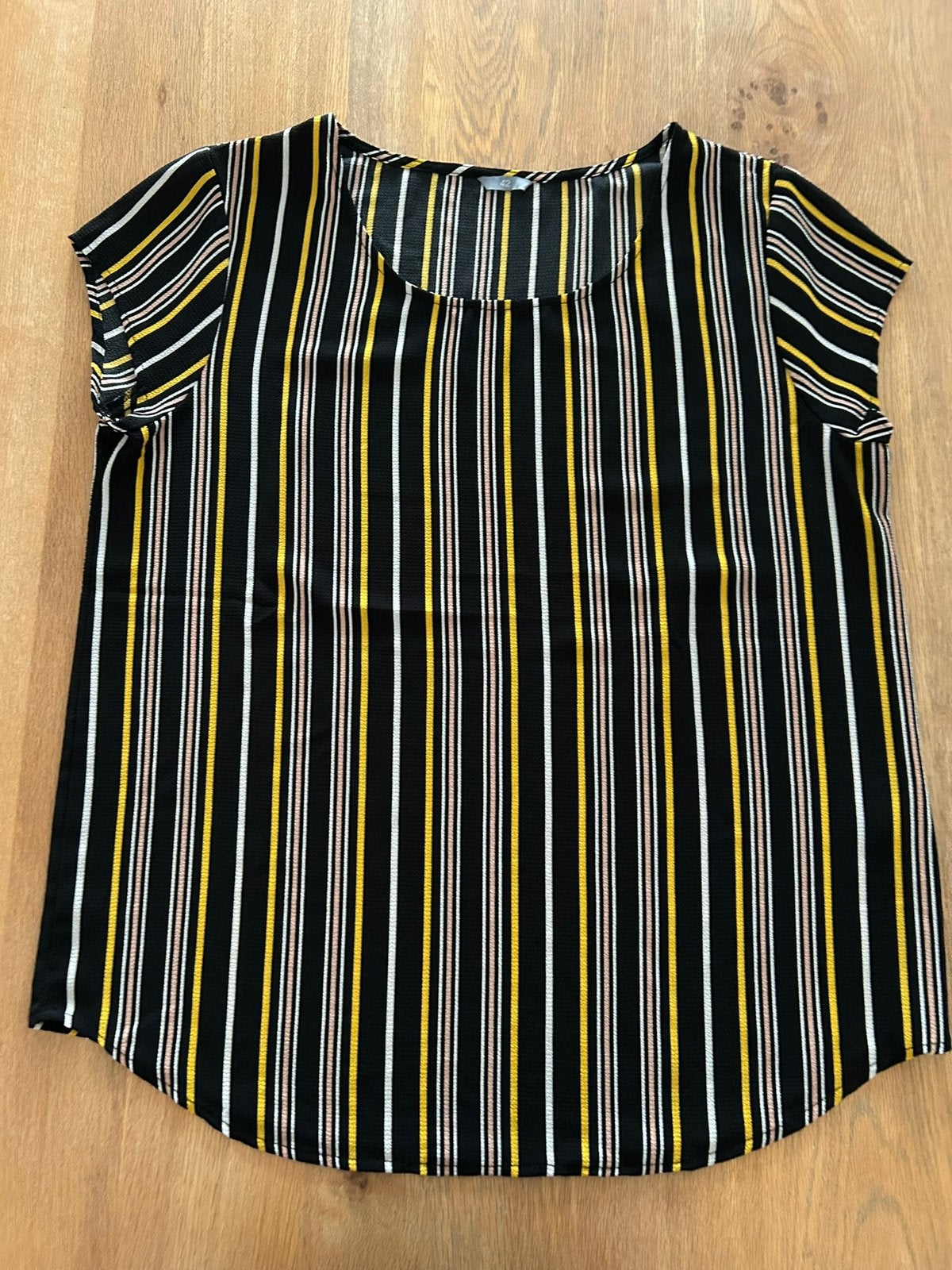 Zwart gestreepte blouse Zeeman maat 42, Kleding | Dames, Ophalen of Verzenden, Zo goed als nieuw, Maat 42/44 (L), Overige kleuren