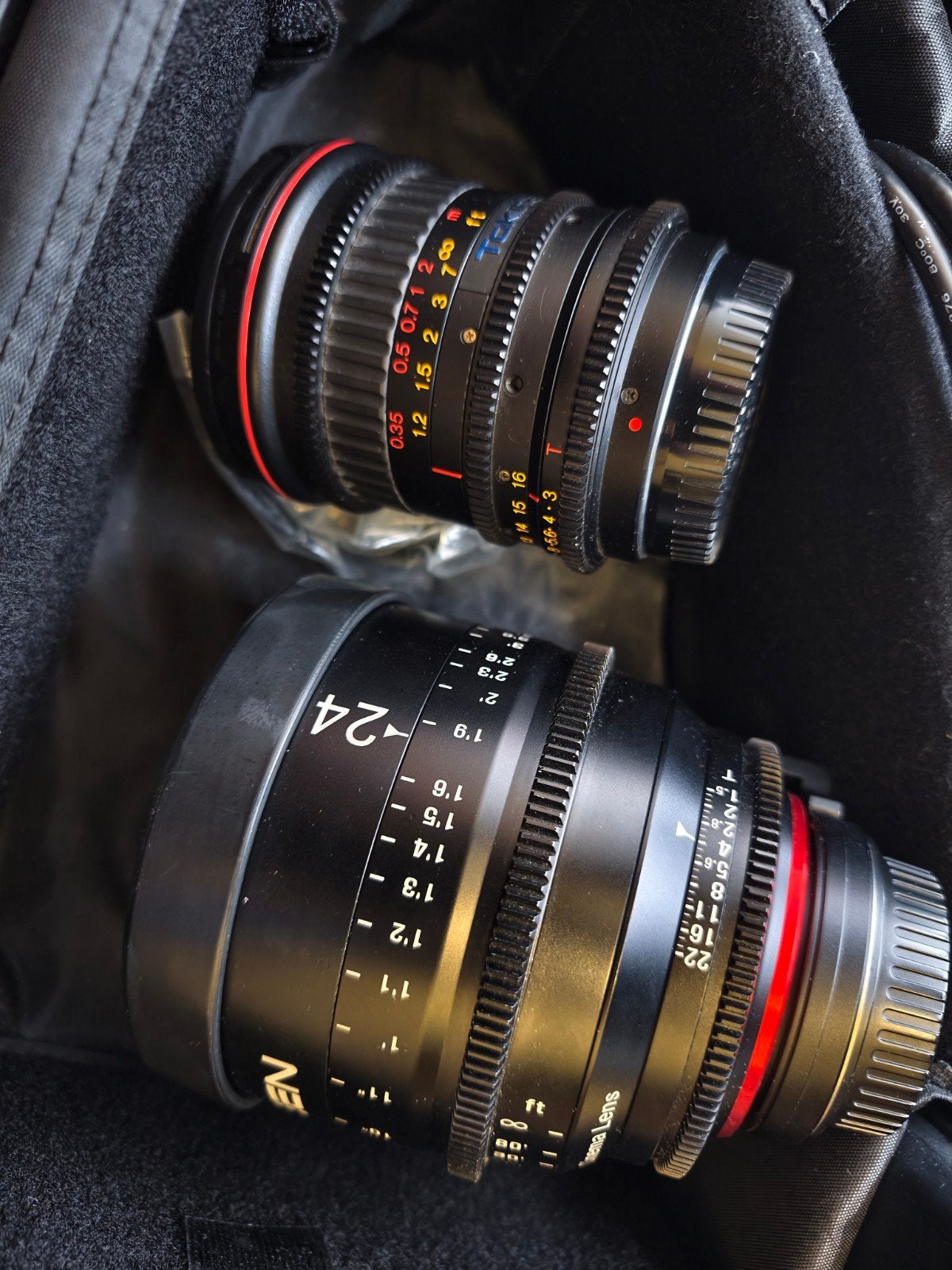 Tokina cine 11-16mm T3 EF,Xeen cine 24mm T1.5 EF, Audio, Tv en Foto, Foto | Lenzen en Objectieven