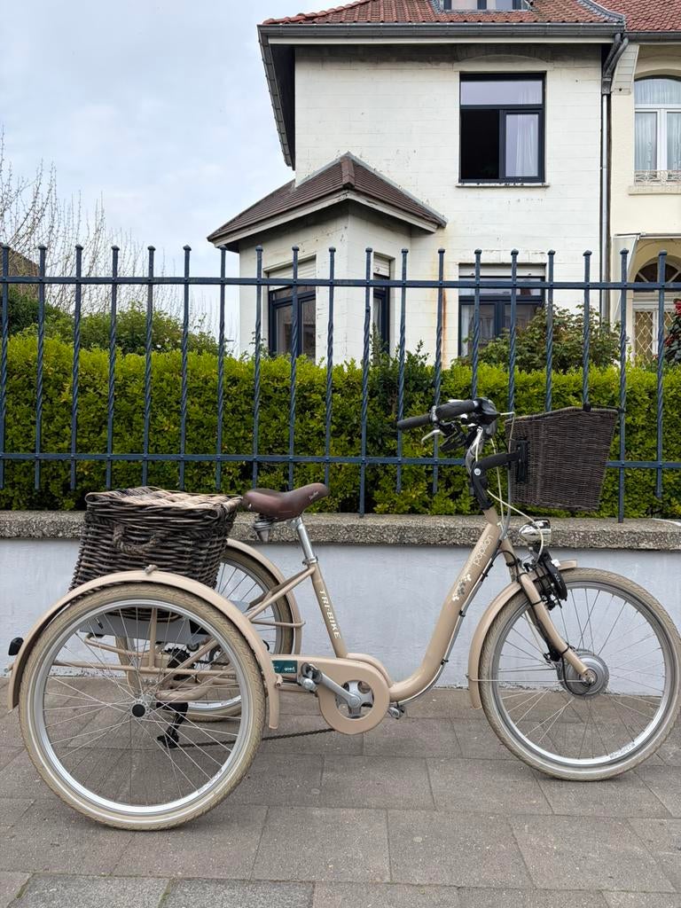Tri-Bike elektrische driewieler ondersteuning, nieuwstaat, Ophalen of Verzenden, Zo goed als nieuw, Elektrische rolstoel