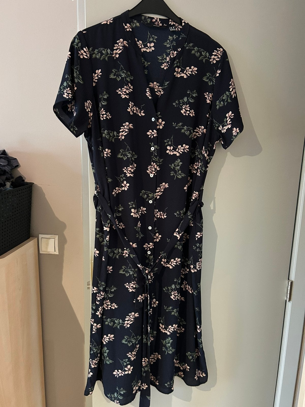 Blauw kleedje Vero moda maat 48, Ophalen, Zo goed als nieuw, Blauw, Jurk