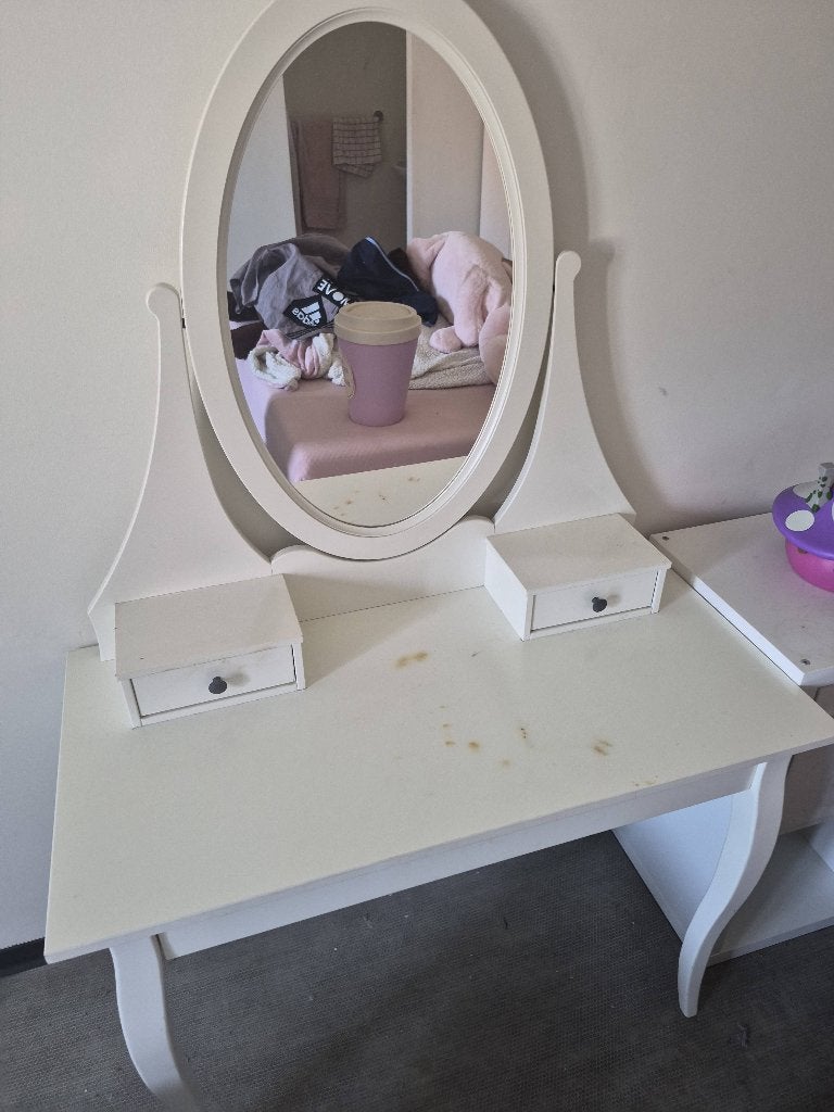 Ikea make up tafel, Ophalen, Gebruikt, 100 tot 150 cm, 50 tot 100 cm