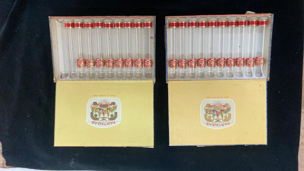 Sigarendoosjes Partagas, Ophalen of Verzenden, Gebruikt, Tabaksdoos of Verpakking