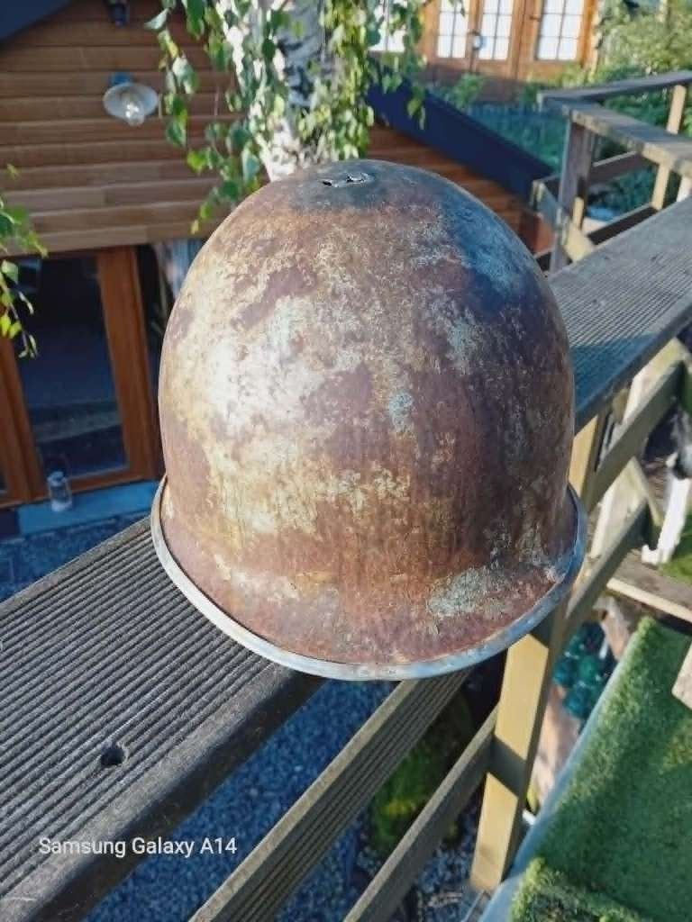 Amerikaanse helm uit de Tweede Wereldoorlog, Ophalen of Verzenden, Marine, Helm of Baret