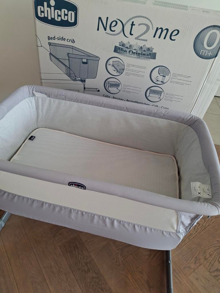 Chicco Next2me, incl night breeze topper, Kinderen en Baby's, Babywiegjes en Ledikanten, Ophalen