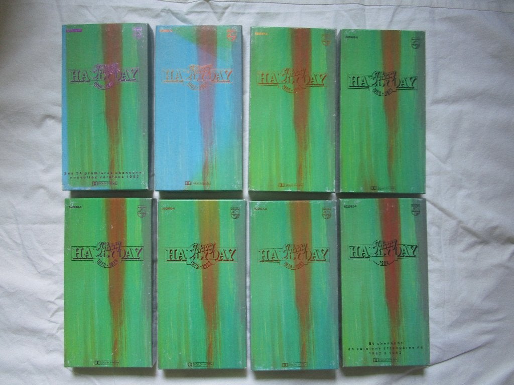Johnny Hallyday : Intégrale coffrets K7 audio de 1982, Enlèvement ou Envoi, Originale, Avec boîte de rangement, étagère ou coffret
