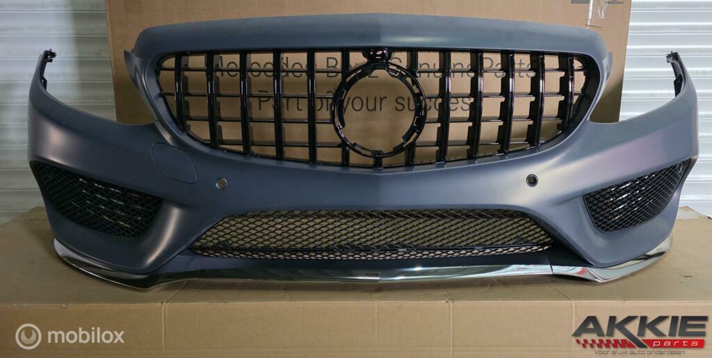 Mercedes C-klasse bumper voor amg W205 NIEUW ('14->), Auto-onderdelen, Gebruikt, Voor, Mercedes-Benz, Ophalen of Verzenden