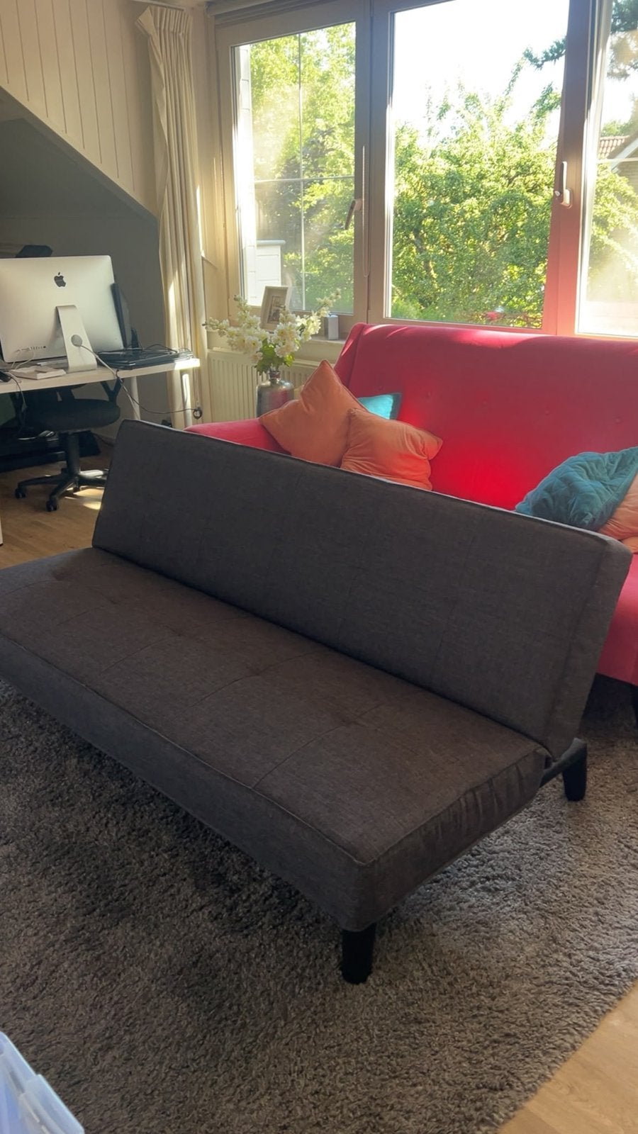 Te koop slaapbank/zetel, Enlèvement, Comme neuf