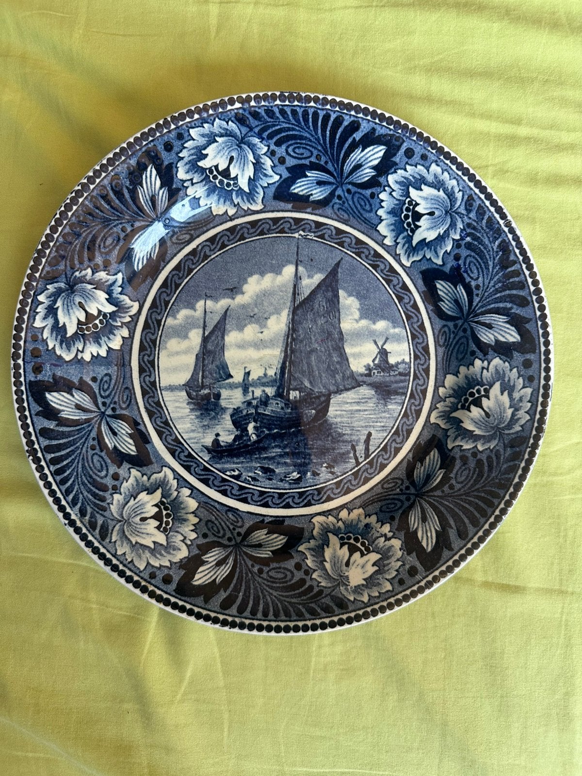 Delfts blauw bord, Ophalen