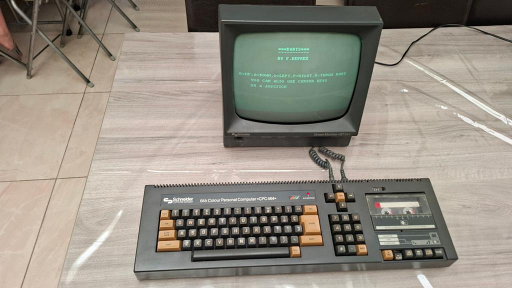 Schneider 64k kleuren-personal computer CPC 464 + monitor, Computers en Software, Vintage Computers, Ophalen