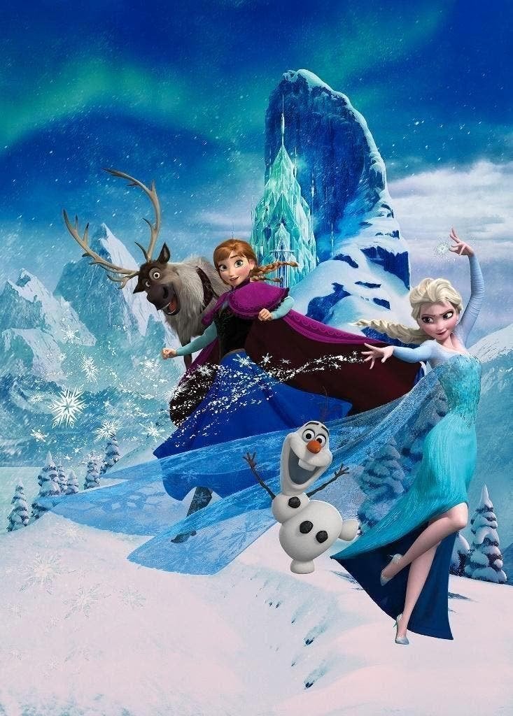 Disney Frozen Vlies Behang Magic 200x280 - Gratis Verzending, Verzenden, Nieuw, Disney, Wanddecoratie