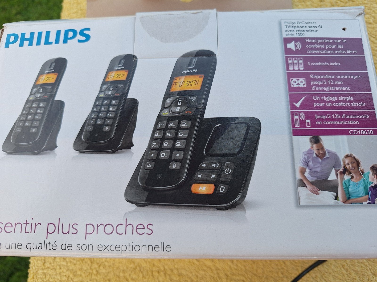 Philips CD1863B, Enlèvement ou Envoi, Neuf, 3 combinés, À Faible Émission d'Ondes