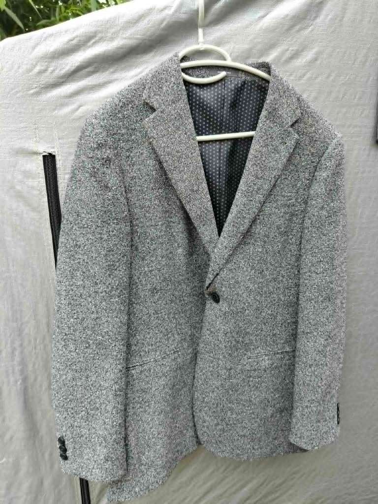 blazer heren grijs, Kleding | Heren, Kostuums en vesten, Ophalen, Maat 48/50 (M), Zo goed als nieuw, Grijs