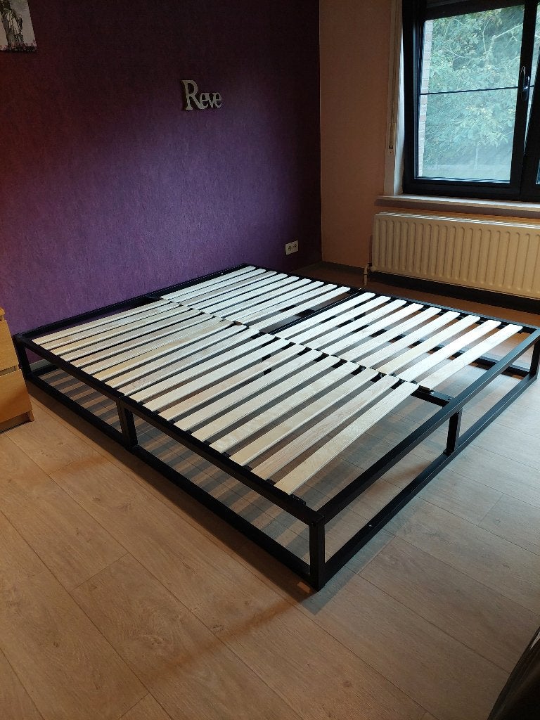 Compleet bed 160 x 200 : Emma original matras + bedstel, Ophalen, Tweepersoons, Zo goed als nieuw, Matras