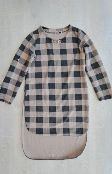 Tunique asymétrique - Made in Italy - taille unique, Gris, Enlèvement ou Envoi, Taille 36 (S), Comme neuf