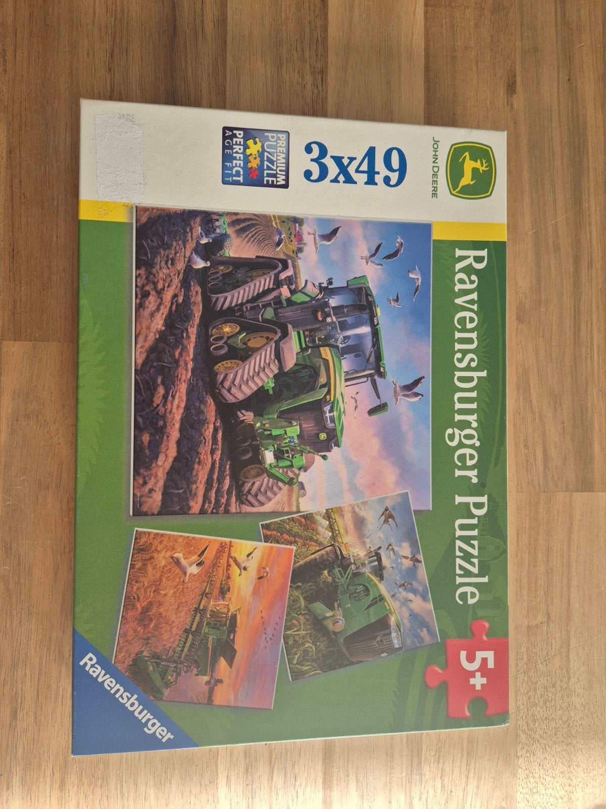 puzzel 3 x 49 stuks John Deere tractors, Ophalen