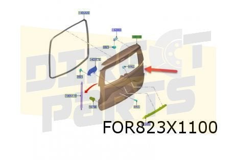 Ford Transit Courier (1/24-) achterklep Origineel! 2668155, Autos : Pièces & Accessoires, Neuf, Arrière, -, -