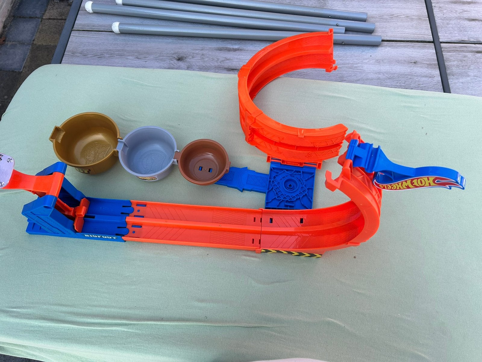 Hot Wheels Monster Truck race baan, Kinderen en Baby's, Ophalen, Racebaan, Zo goed als nieuw, Hot Wheels