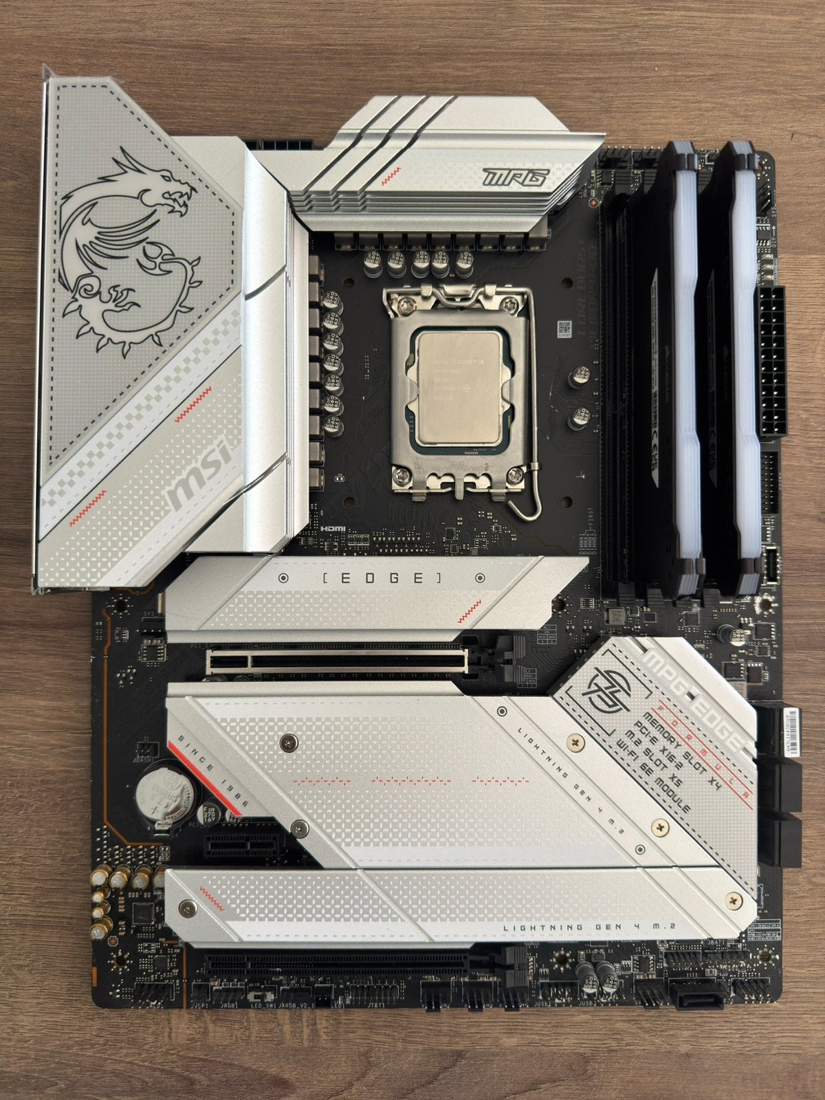 MSI Z790 edge wifi + i9-13900k + 64GB DDR4, Computers en Software, Moederborden, Ophalen of Verzenden, Gebruikt, Intel, DDR4
