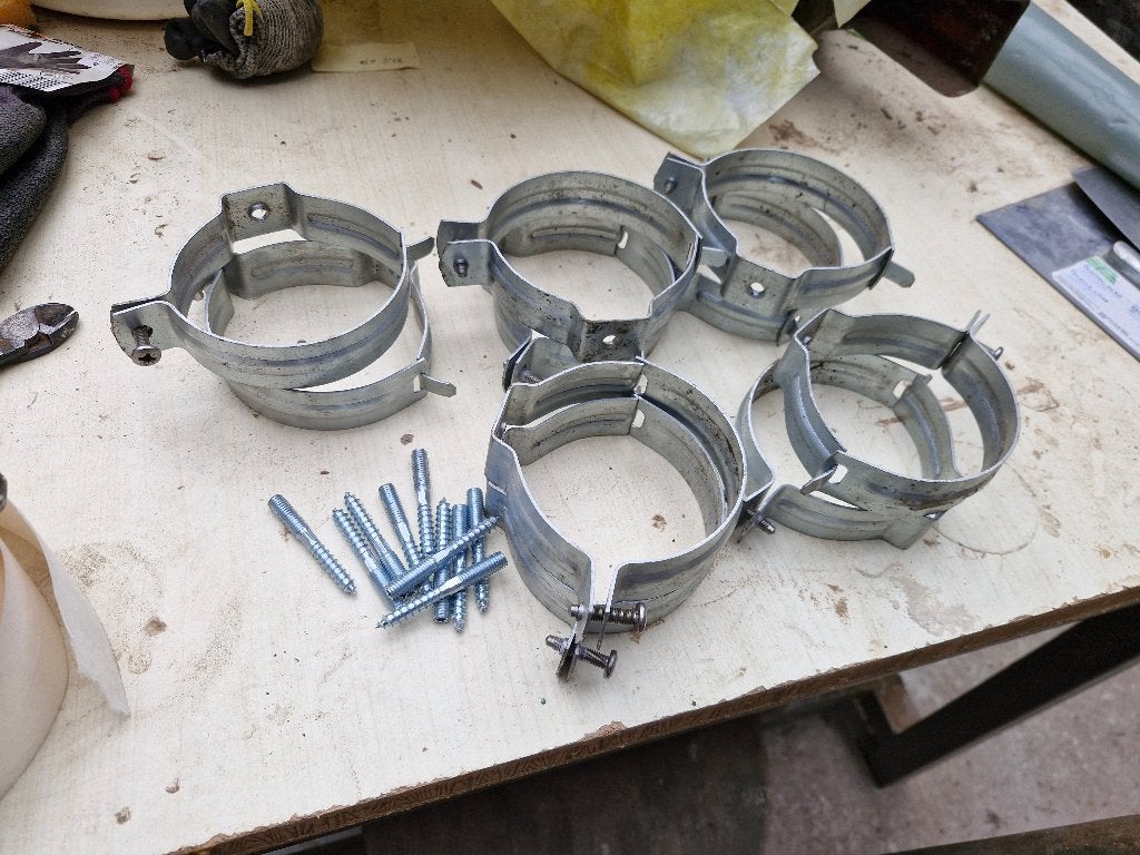 Beugels voor dakgoot 100 mm, Overige typen, Nieuw, Ophalen of Verzenden, Metaal