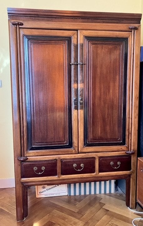 Meuble buffet style asiatique, Maison & Meubles, Asiatique, 100 à 150 cm, Utilisé, Avec tiroir(s)