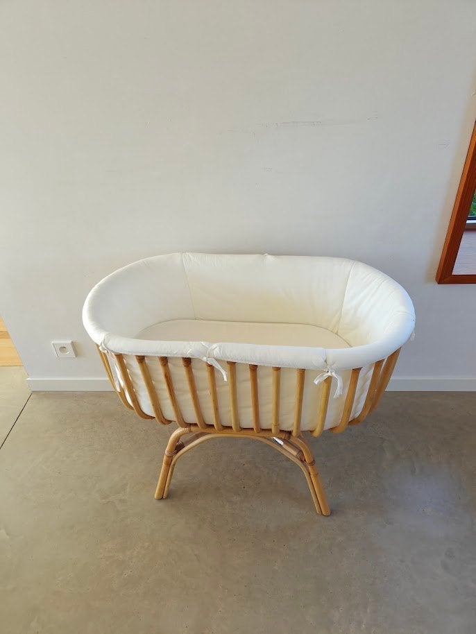 Childhome rattan wieg, Kinderen en Baby's, Babywiegjes en Ledikanten, Ophalen, Zo goed als nieuw, Wieg