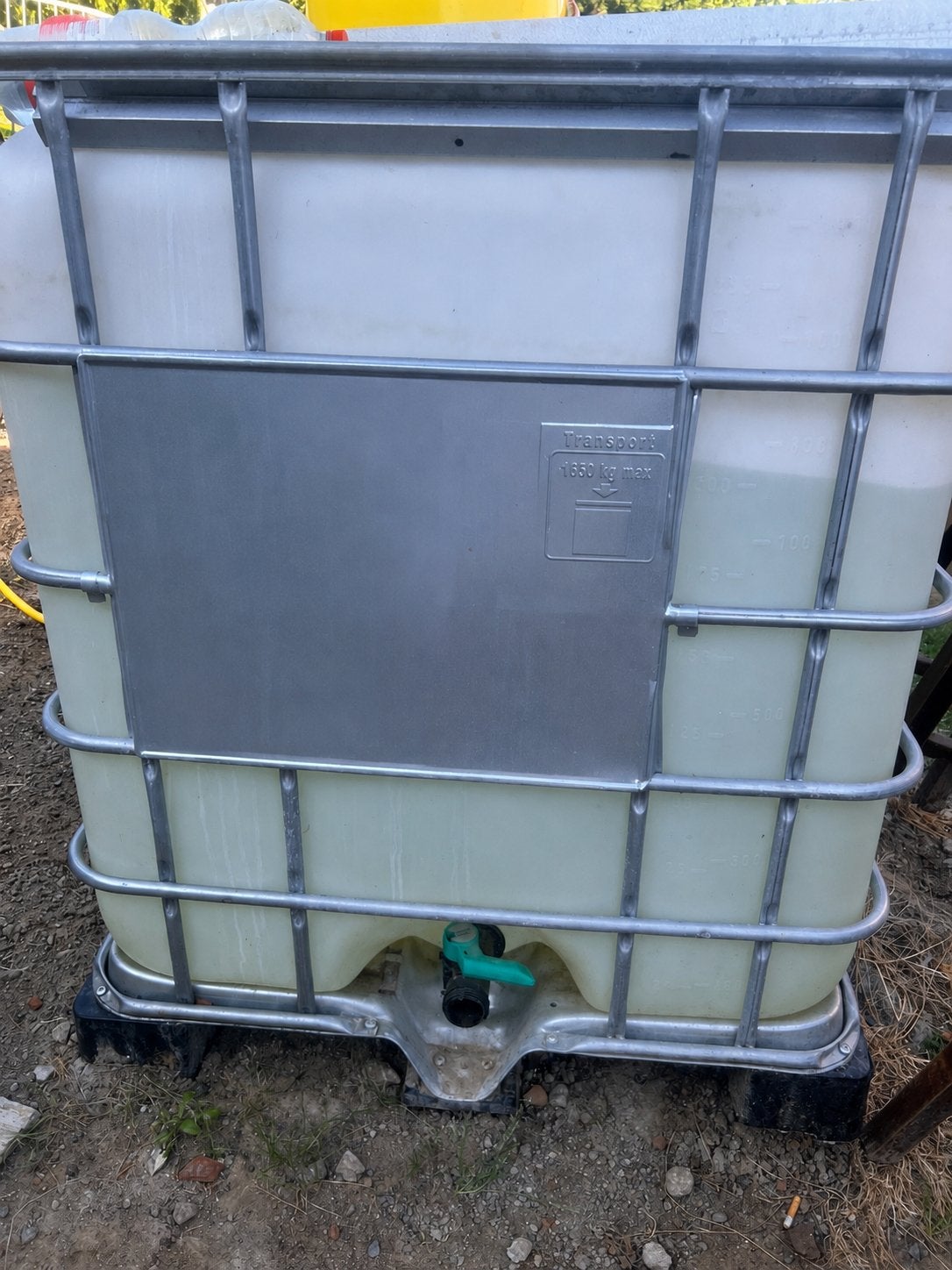 IBC watervat 1000 L, 150 litres ou plus, Enlèvement, Utilisé, Avec robinet