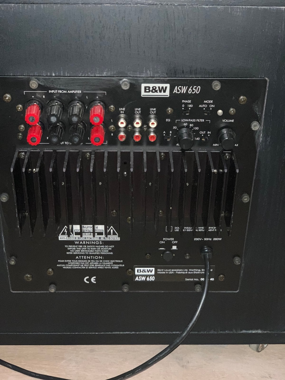 Supwoefer ASW650, Muziek en Instrumenten, Versterkers | Bas en Gitaar, Ophalen, Zo goed als nieuw