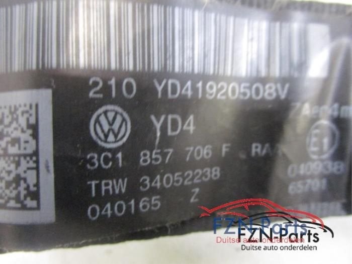 VW Passat B6 B7 Gordel Rechts Voor, Auto-onderdelen, Interieur en Bekleding, Ophalen of Verzenden, Gebruikt
